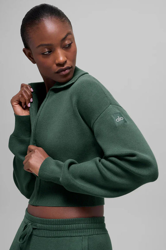 Veste Courte Zippée Scholar Knit